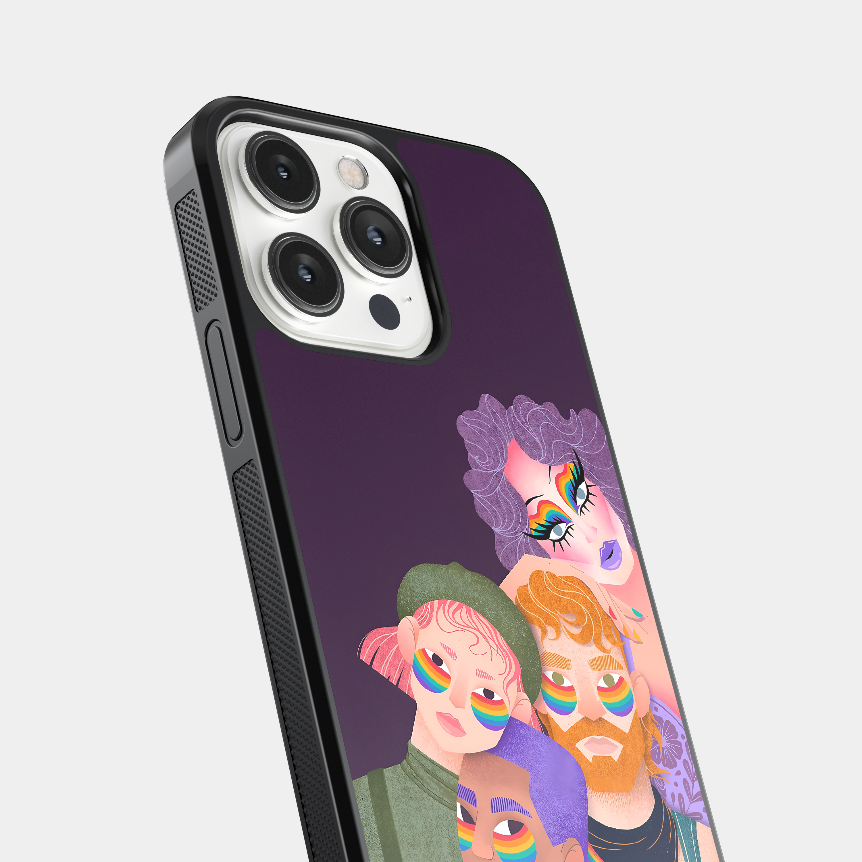 Rainbow Makeup Pride Mobile Case - LGBTQ+ Group Portrait