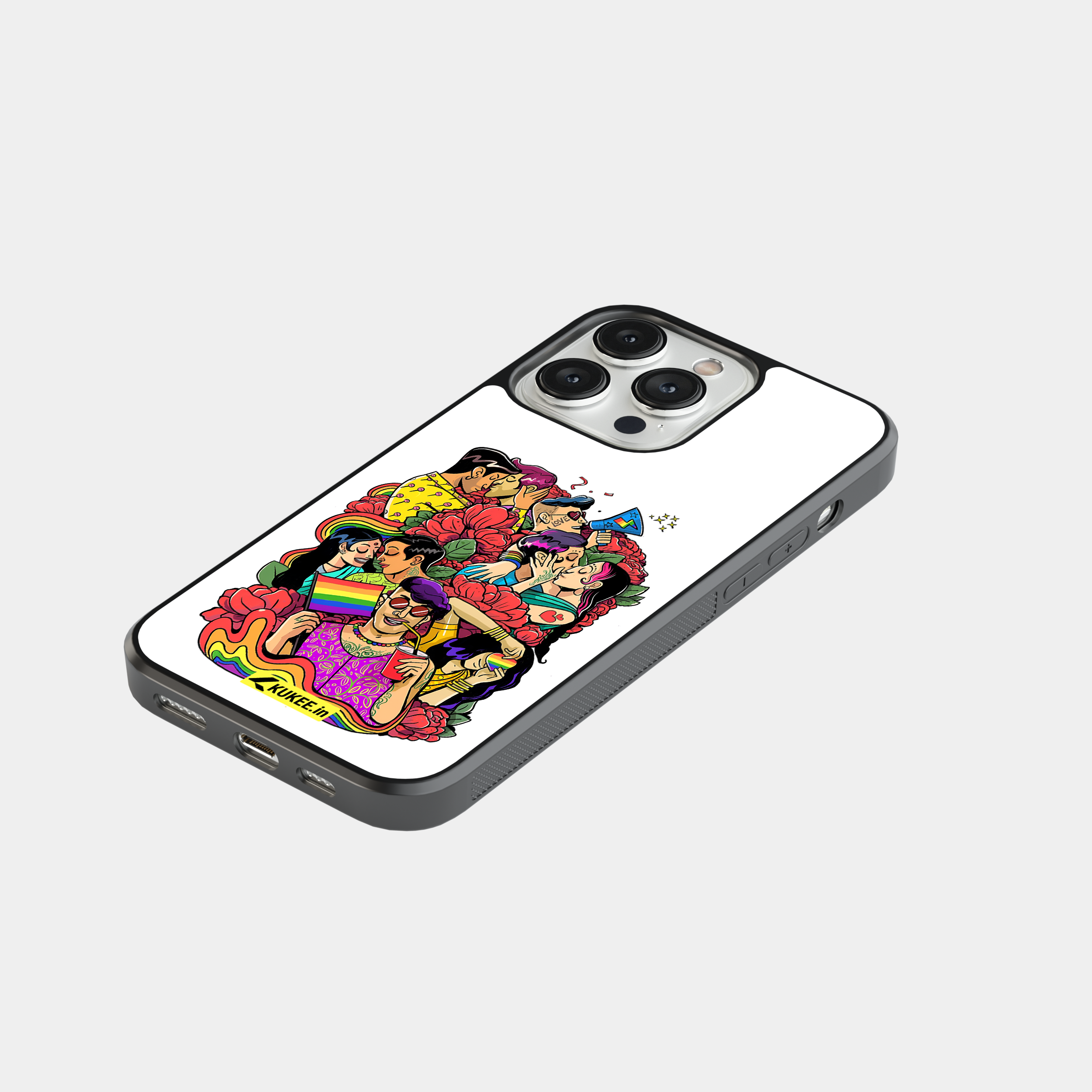 Pride Month Couples and Rainbows Mobile Cover - Love Wins