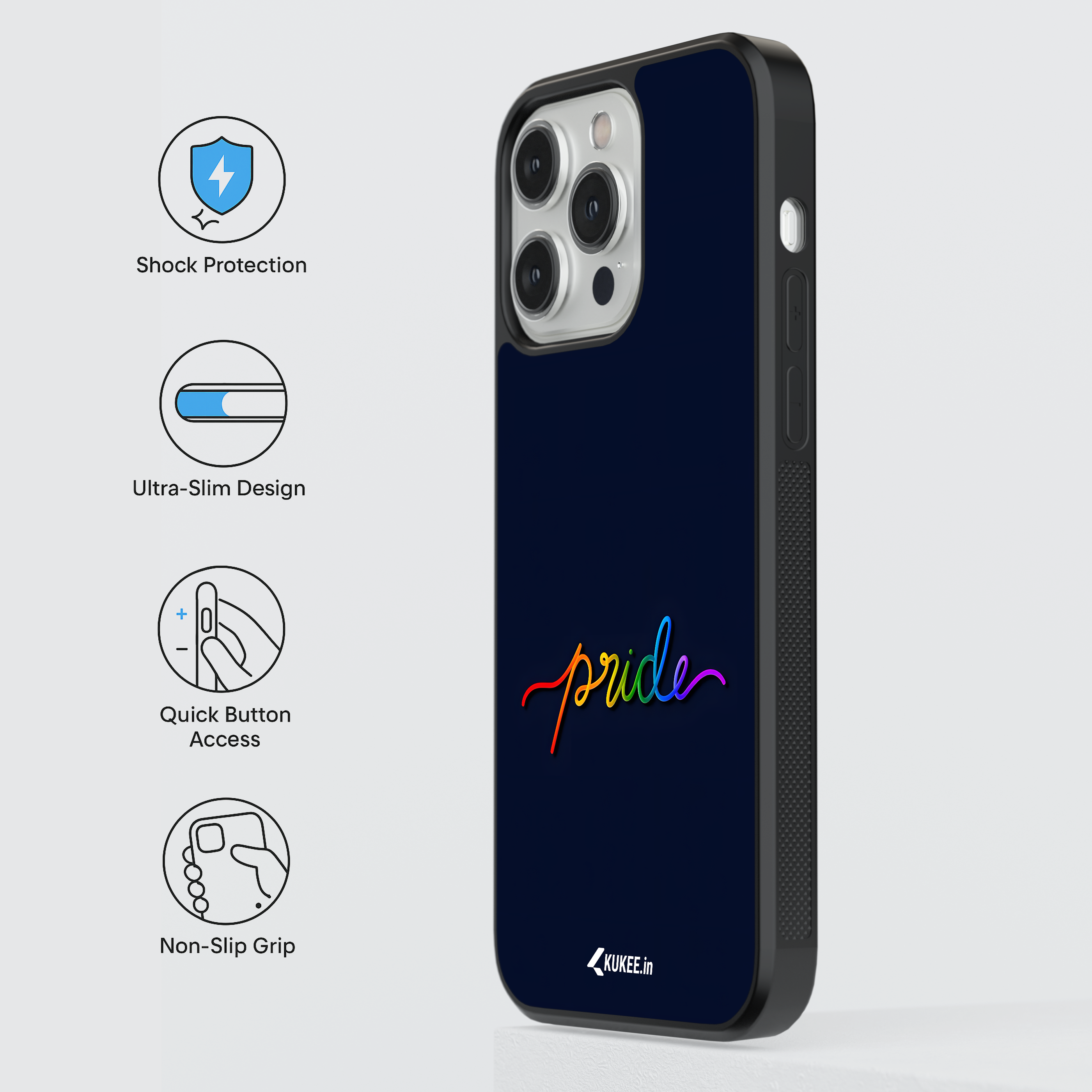 Colorful Pride Typography Mobile Cover - Pride Month Design