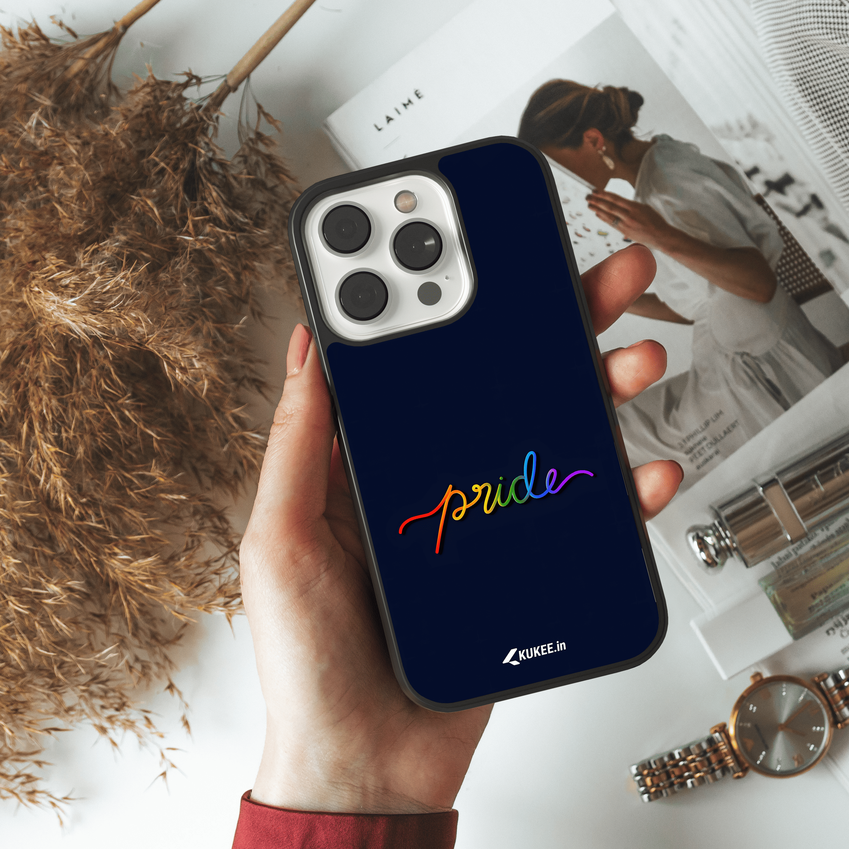Colorful Pride Typography Mobile Cover - Pride Month Design