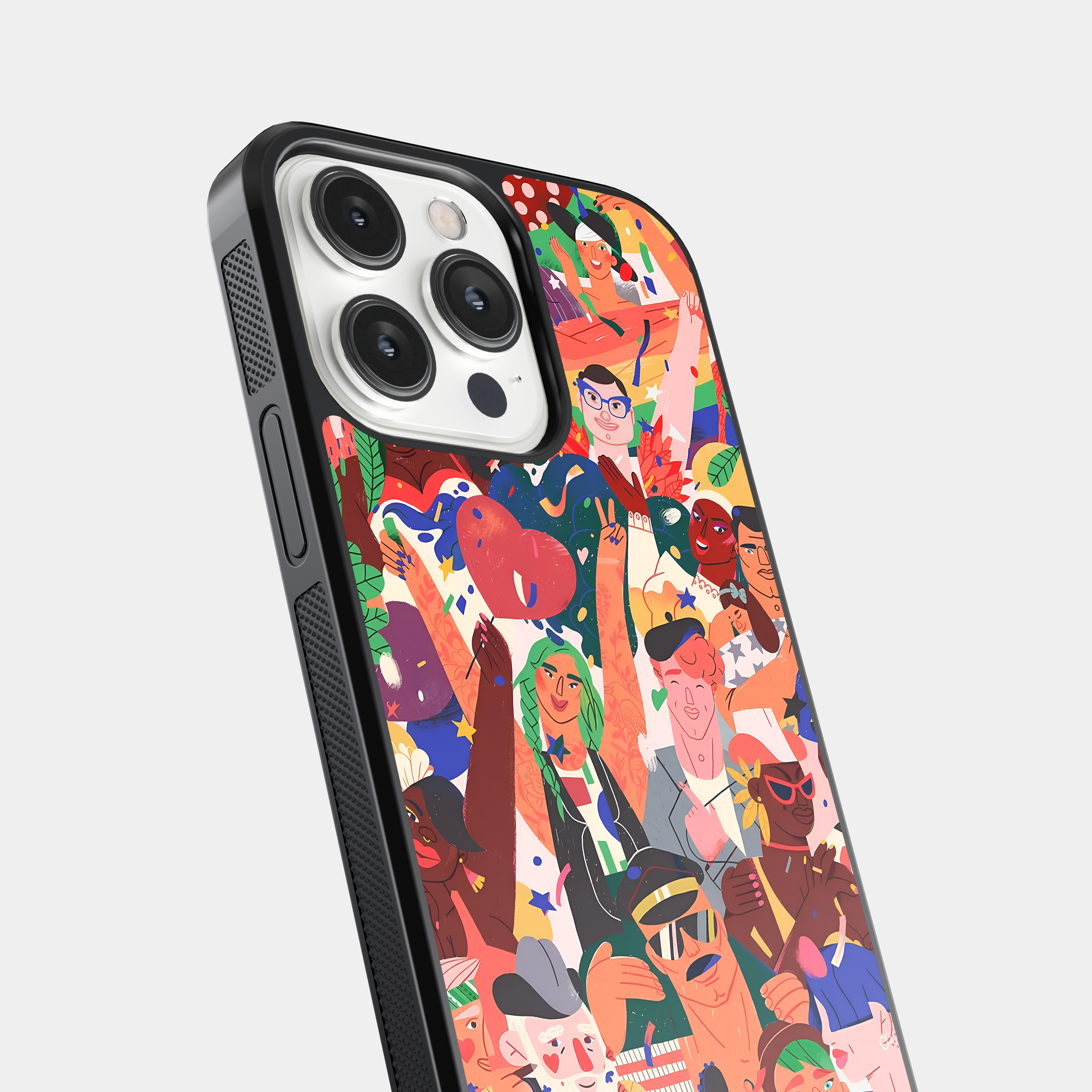 Diverse Pride Celebration Mobile Case - LGBTQ+ Crowd
