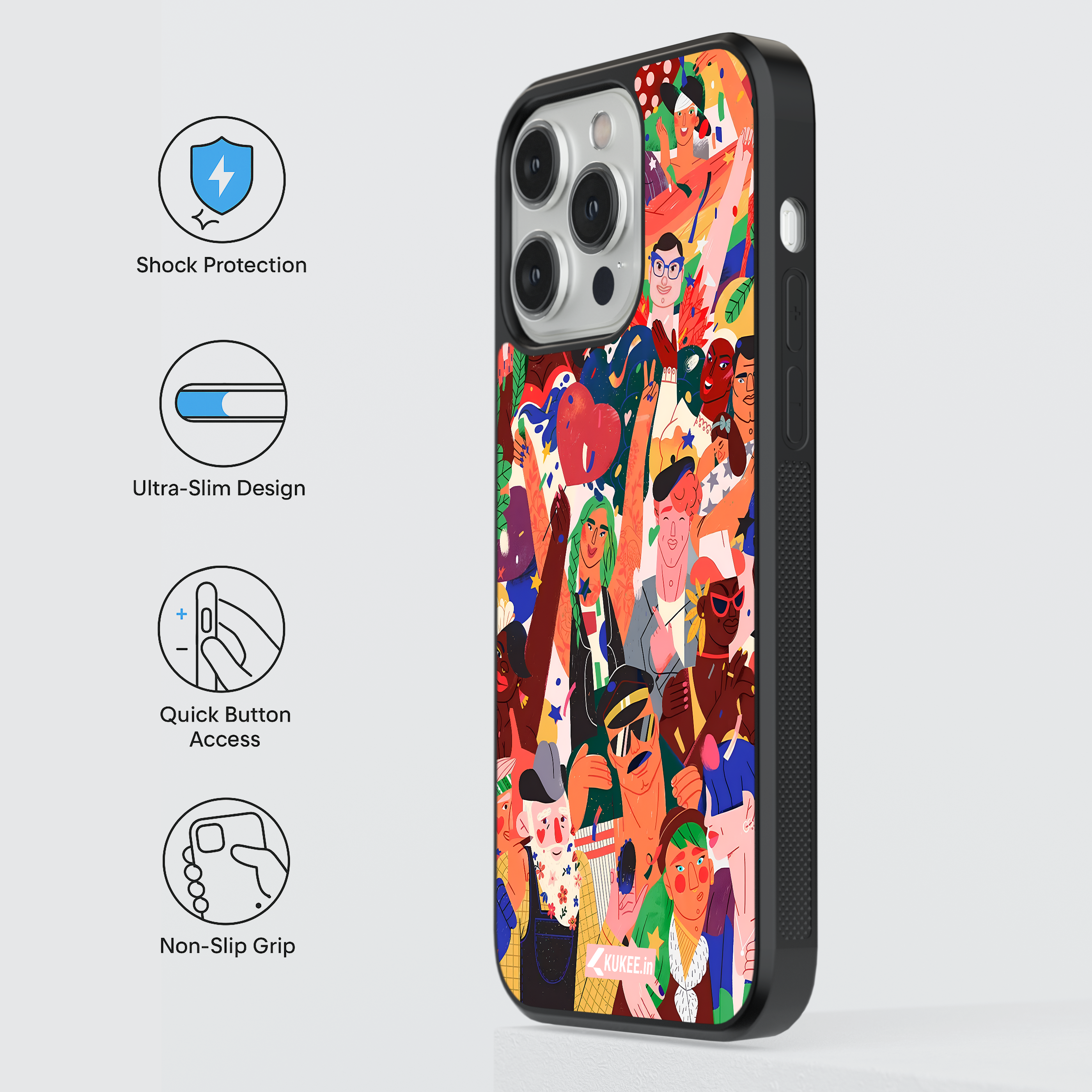 Diverse Pride Celebration Mobile Case - LGBTQ+ Crowd