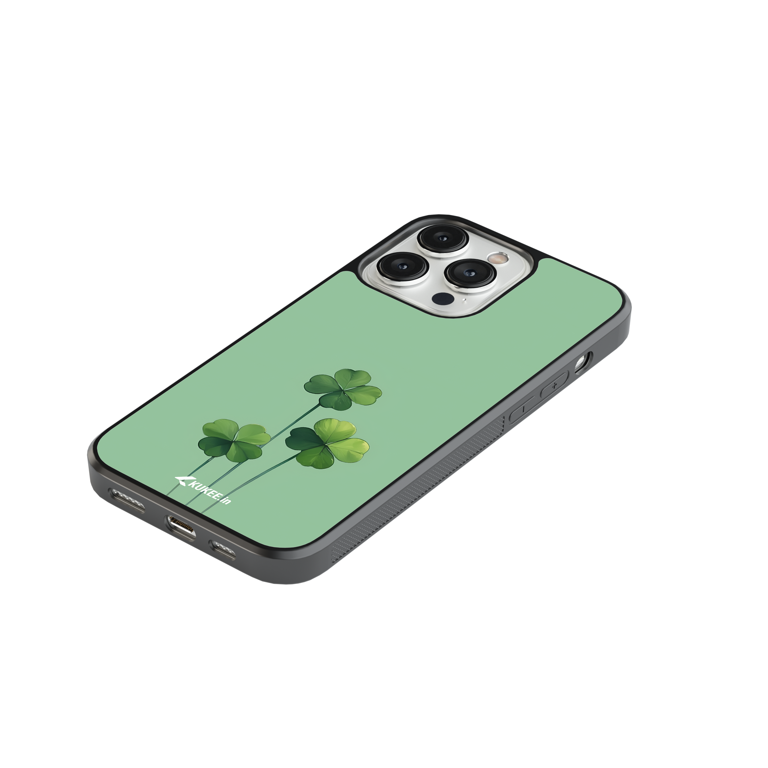Good Luck -  Three Clover Mobile Cover - Minimalist Nature Art