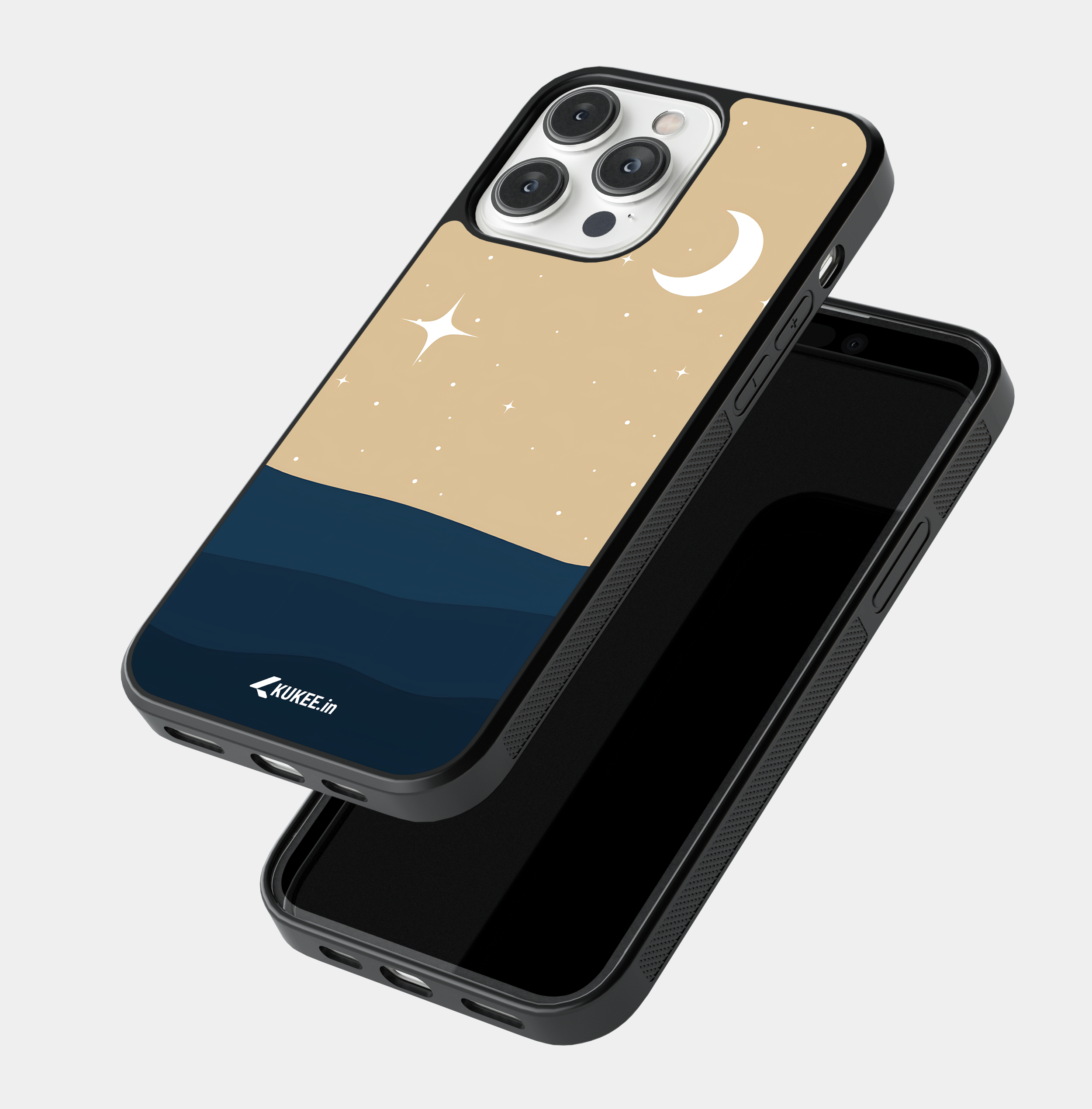 Elegant Celestial Mobile Cover - Simple Moon Art