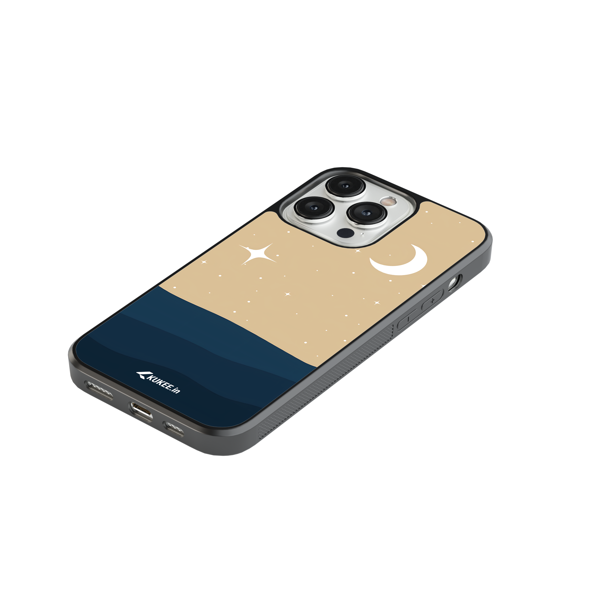 Elegant Celestial Mobile Cover - Simple Moon Art