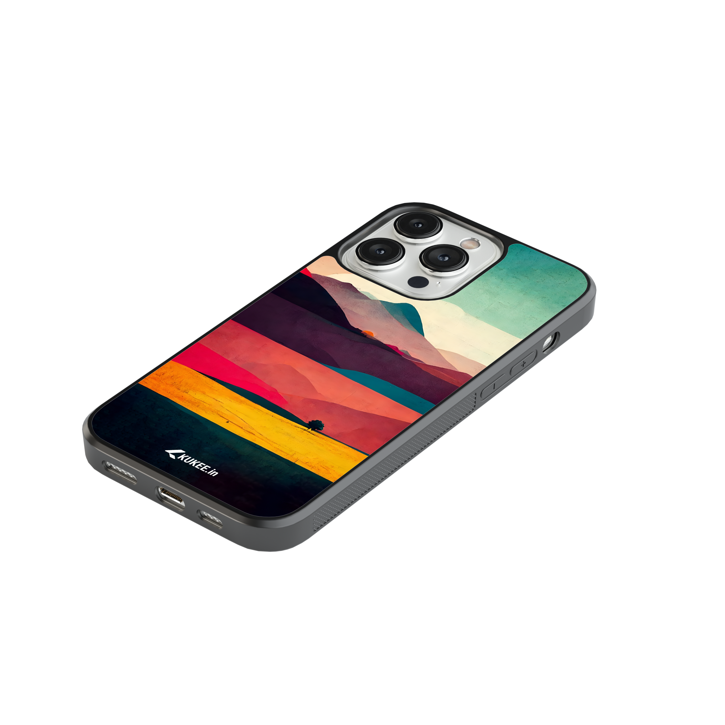 Vibrant Landscape Mobile Cover - Artistic Hills and Fields Design